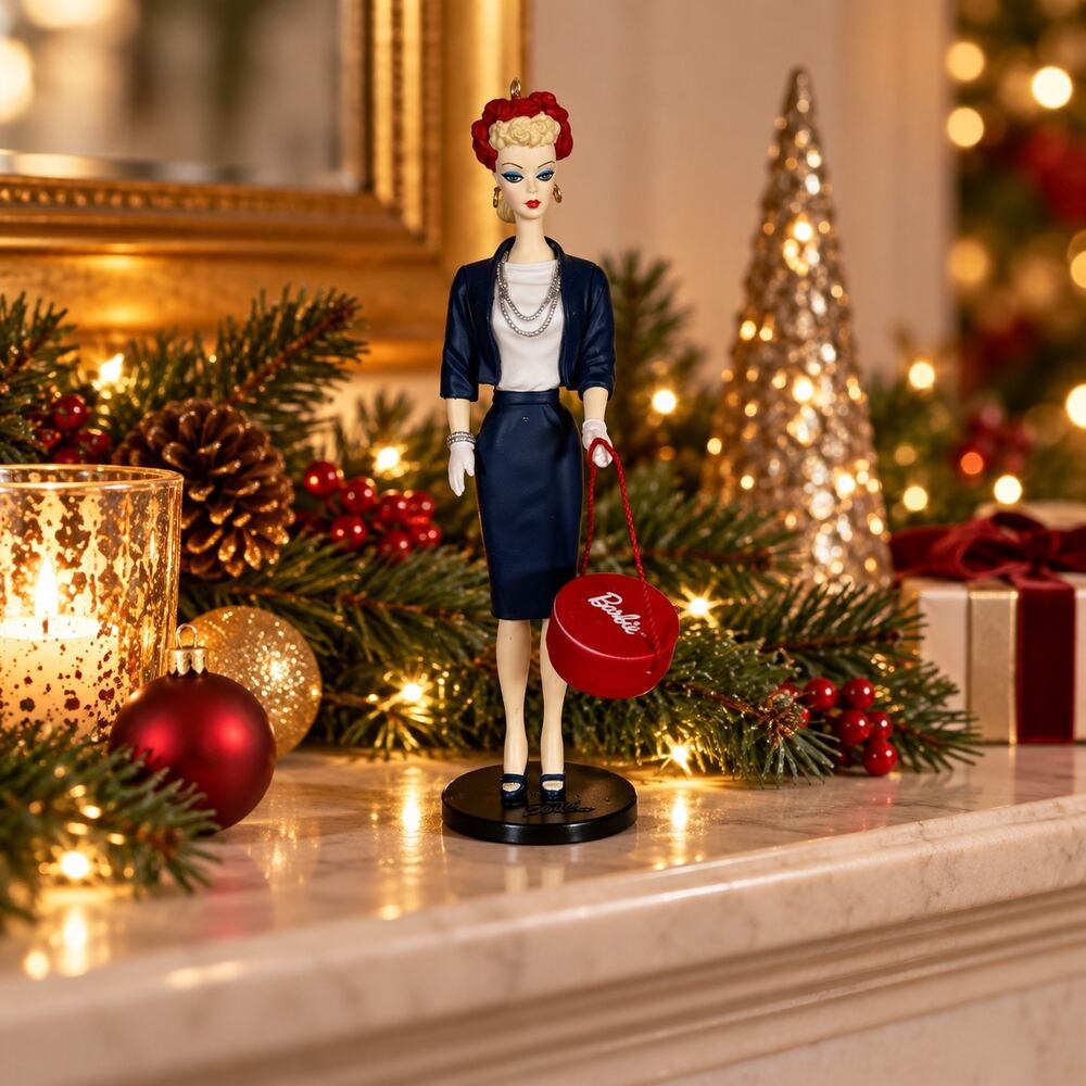 Hallmark Keepsake Barbie Commuter Set Ornament 2000 Christmas Collector Series